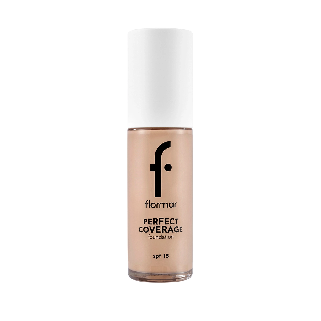 Фонд для лица Flormar Совершенное покрытие SPF 15 - Гладкое покрытие 101