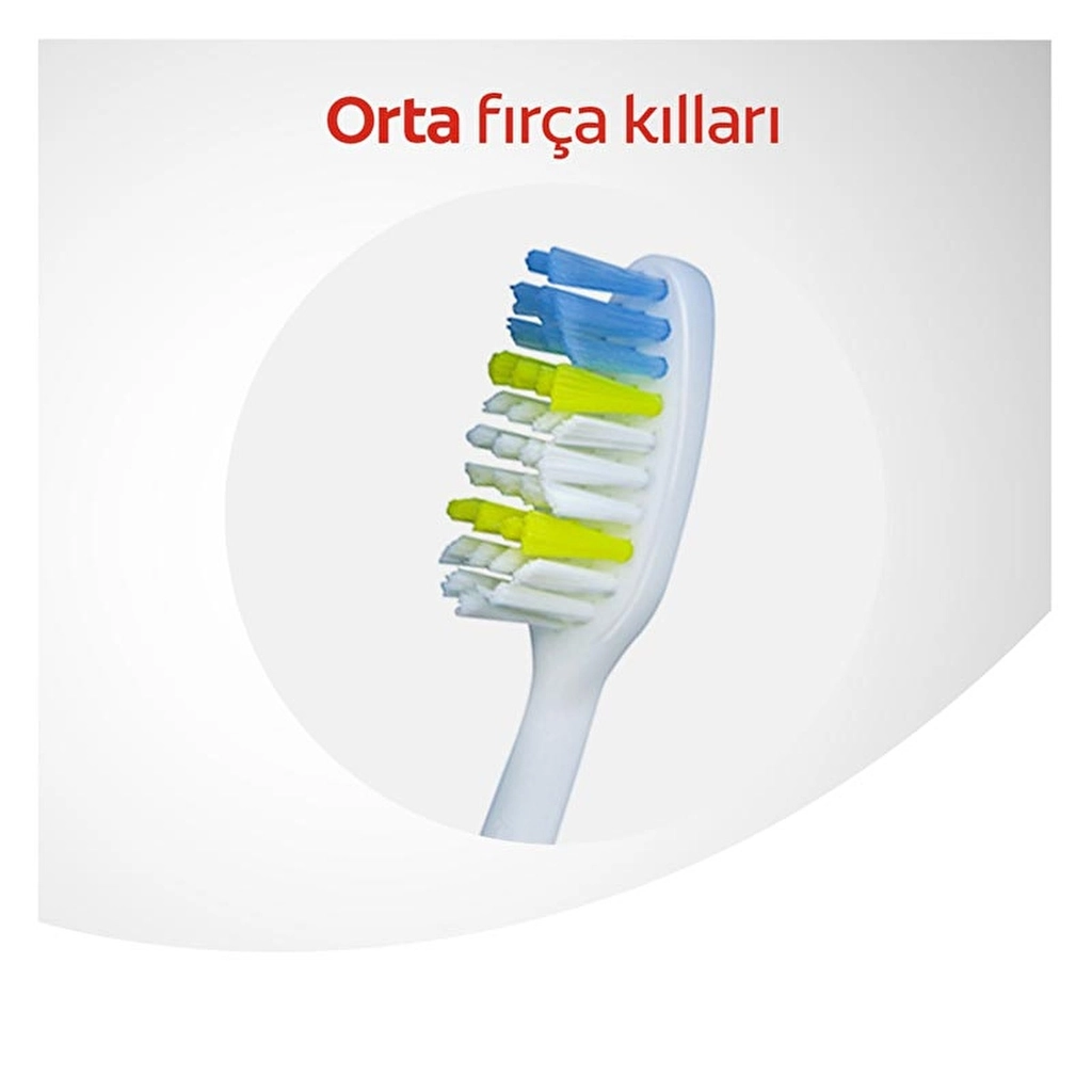 Colgate Extra Clean Medium Toothbrush 2+1 with Tongue Cleaner