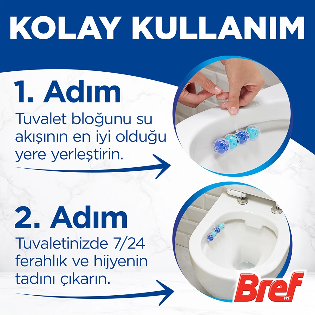 Bref Power Aktiv Ocean Toilet Block Duopack - 250 Flushes
