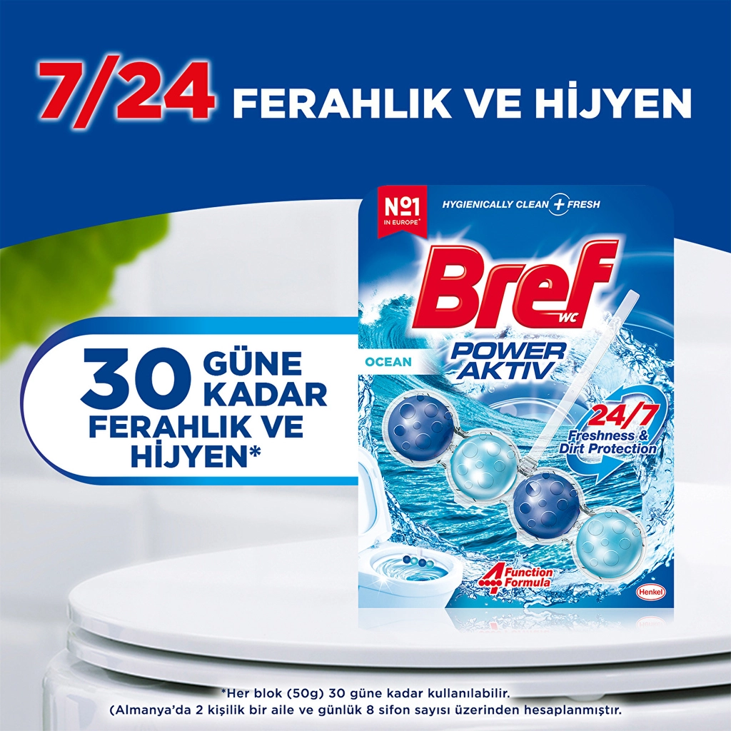 Bref Power Aktiv Ocean Toilet Block Duopack - 250 Flushes