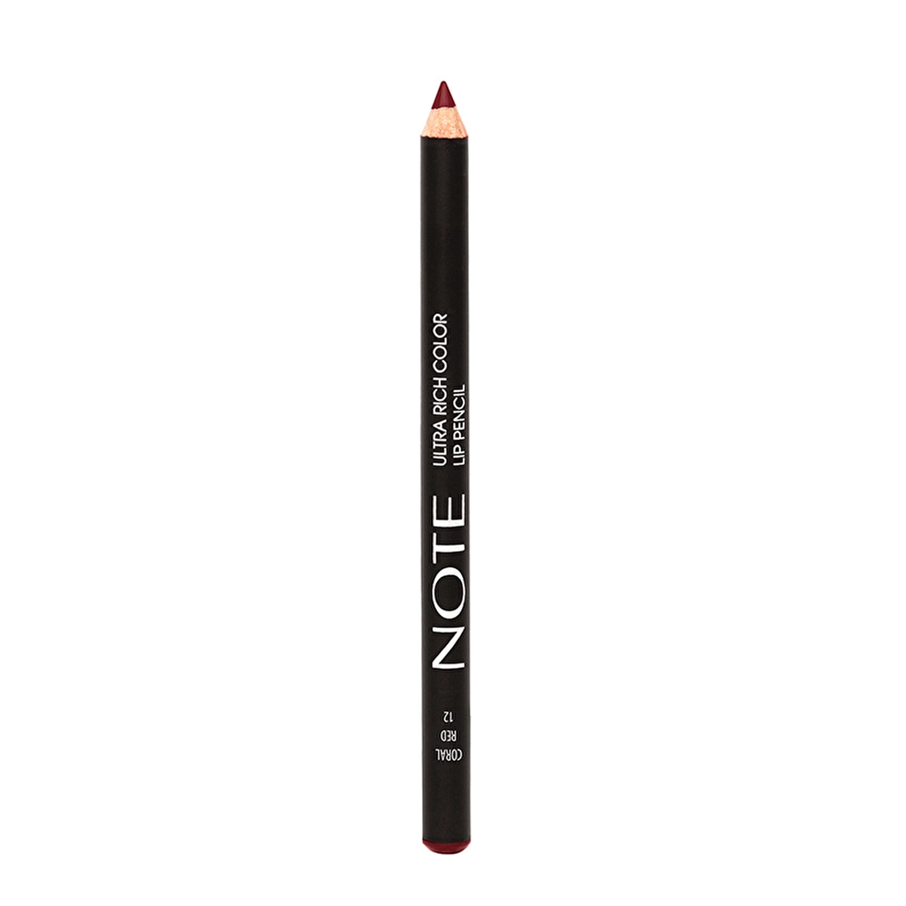 Note Ultra Rich Color Lip Pencil 12 Coral Red 1 pcs