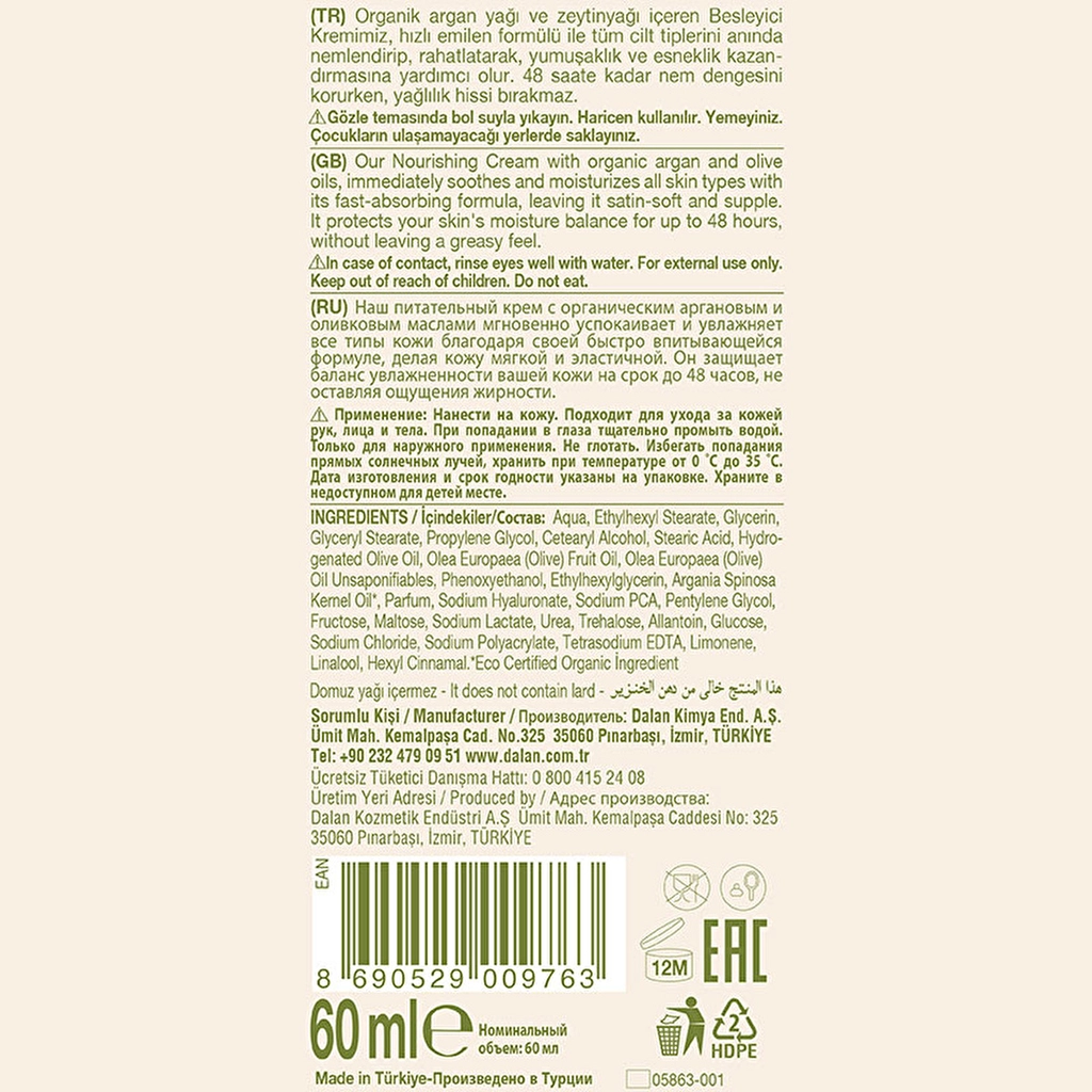 Dalan Dolive Bio Arganöl Creme 60ml