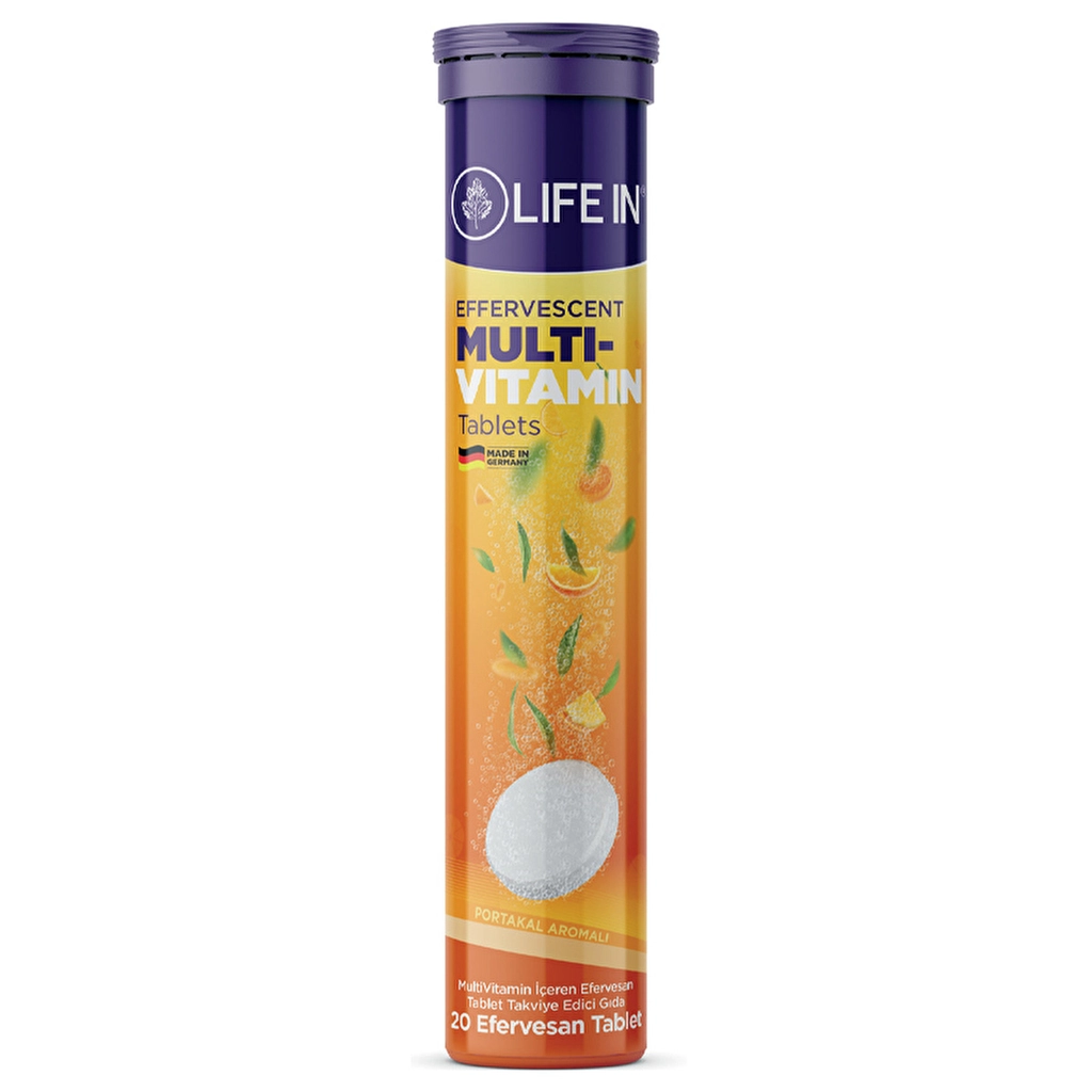 Life In Effervescent Multivitamin - 20 Tablets for Adults