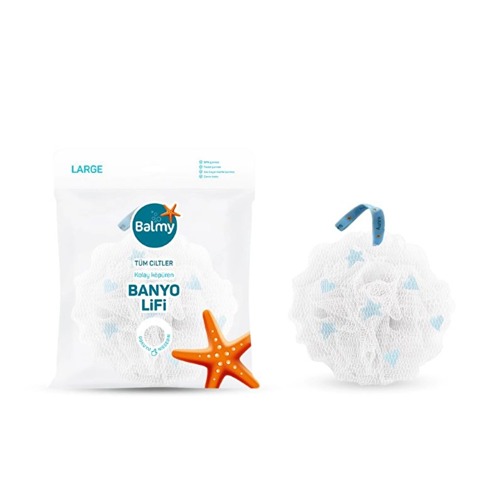 Große Luffa von Balmy Bath - Sanfter, schaumverstärkender Reiniger