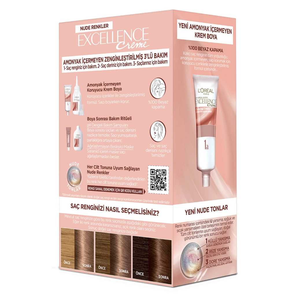Краска для волос L’Oréal Paris Excellence Nude Темный блондин 6U 1 шт.