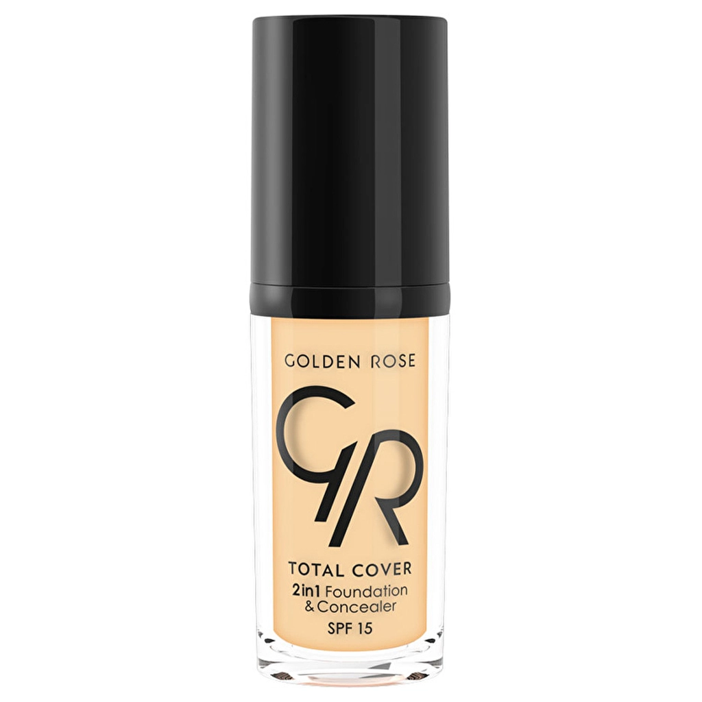 Golden Rose Total Cover 2in1 Foundation & Concealer SPF 15