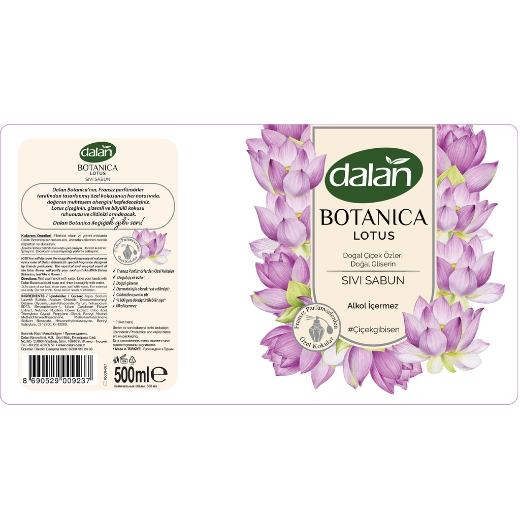 Dalan Botanica Lotus Flüssigseife 500 ml
