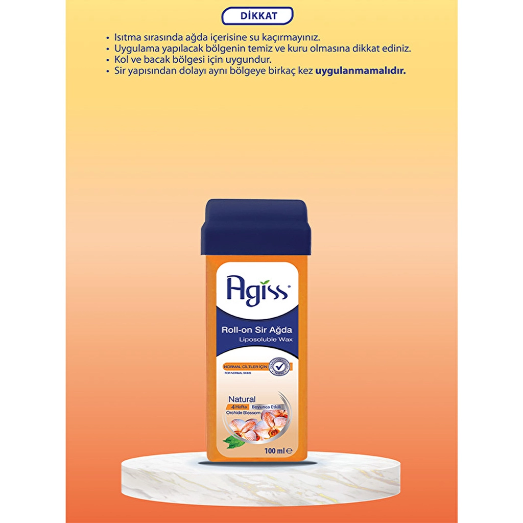 Воск для депиляции Agiss Natural Roll-On для нормальной кожи - 100 мл