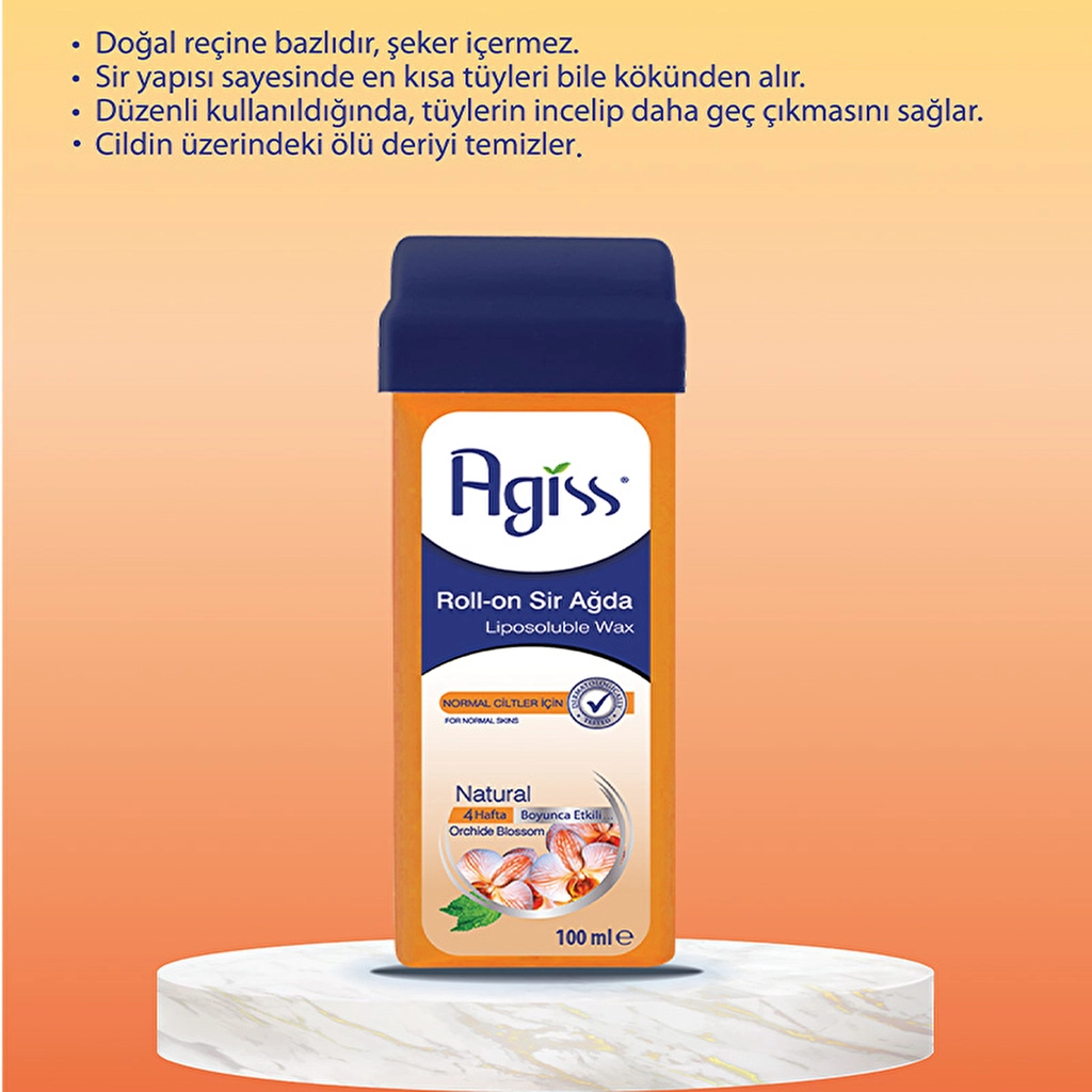 Воск для депиляции Agiss Natural Roll-On для нормальной кожи - 100 мл