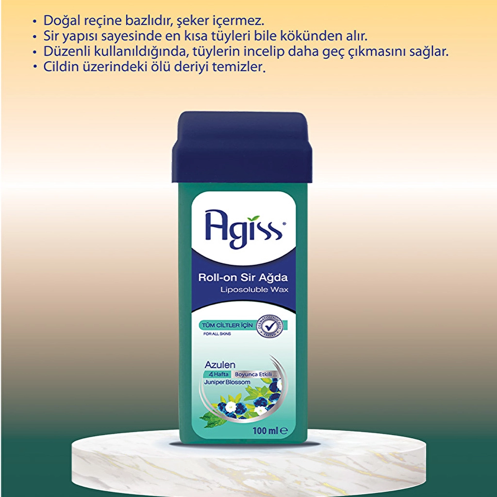 Воск-ролик Agiss Natural Azulen для всех типов кожи - 100 мл