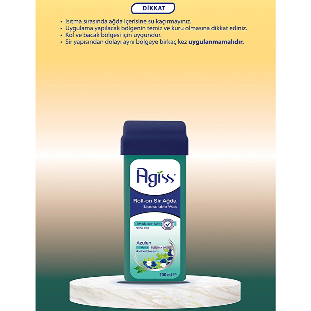 Воск-ролик Agiss Natural Azulen для всех типов кожи - 100 мл