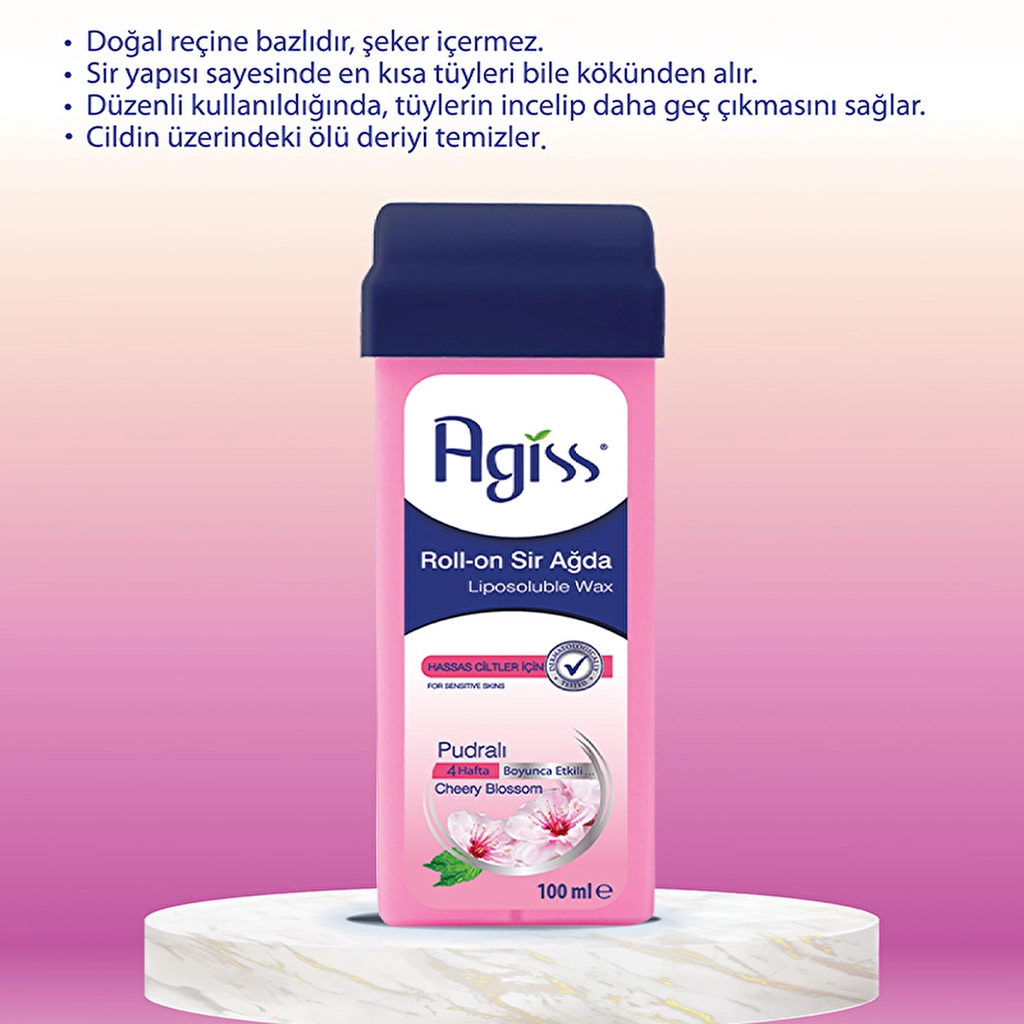 Agiss Sensitive Skin Roll-On Wax 100ml - Natural Hair Removal
