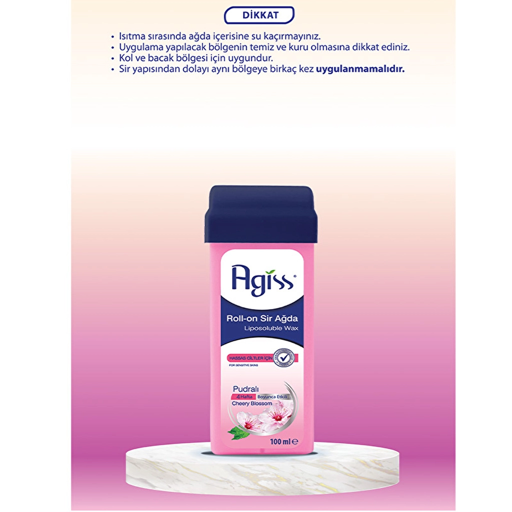 Agiss Sensitive Skin Roll-On Wax 100ml - Natural Hair Removal