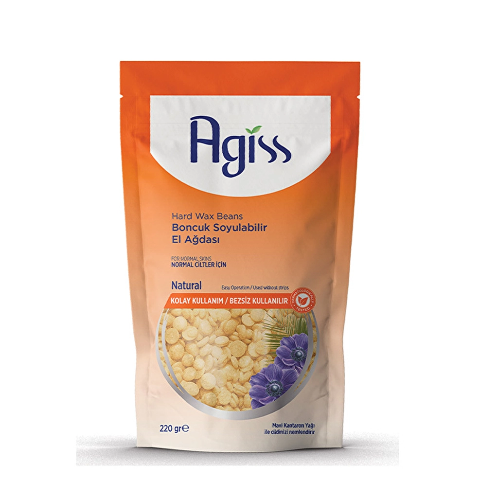 Agiss Natural Bead Wax for Normal Skin - Easy 220g Hair Removal