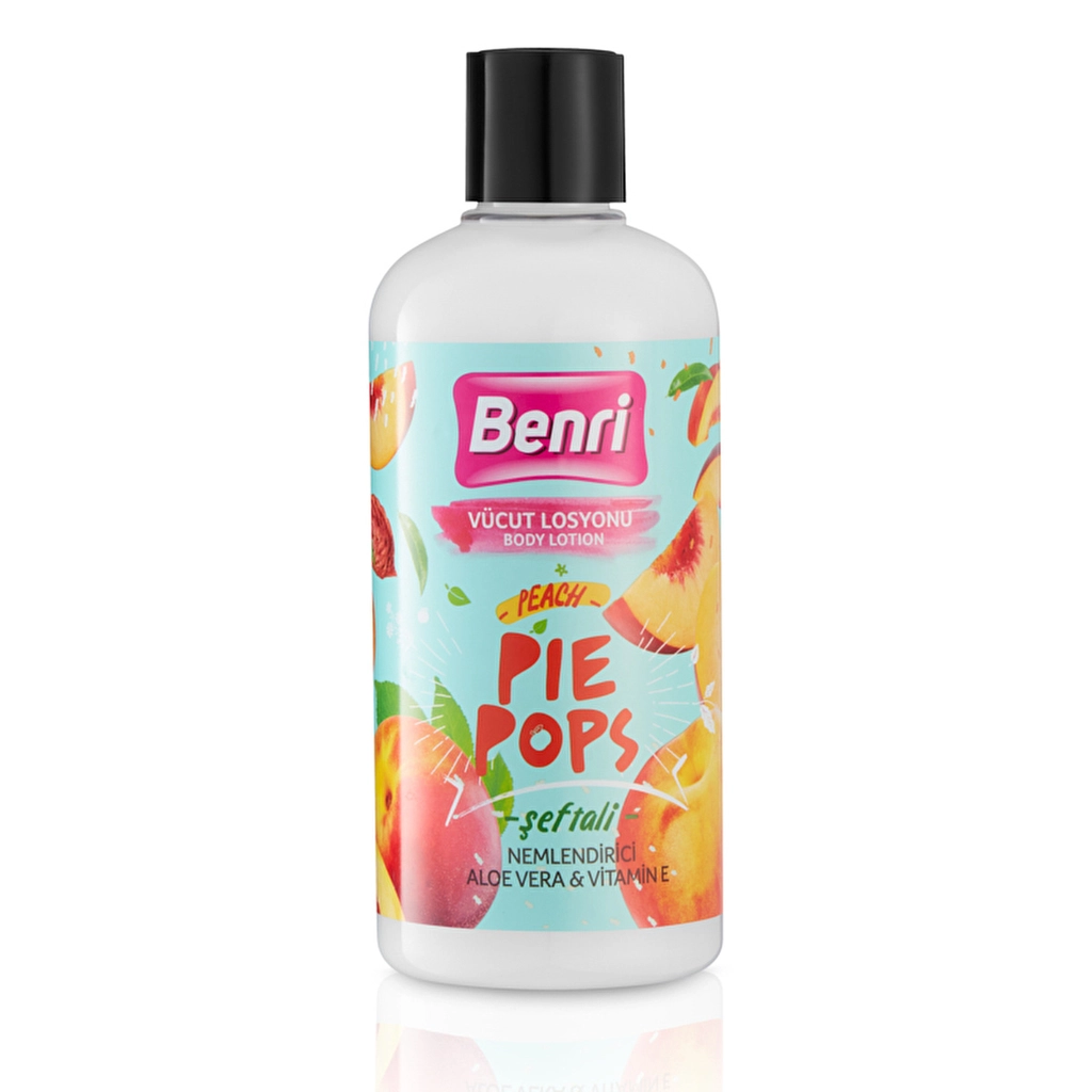 Benri Peach Pie Pops Body Lotion 500 ml - Moisturizing Formula