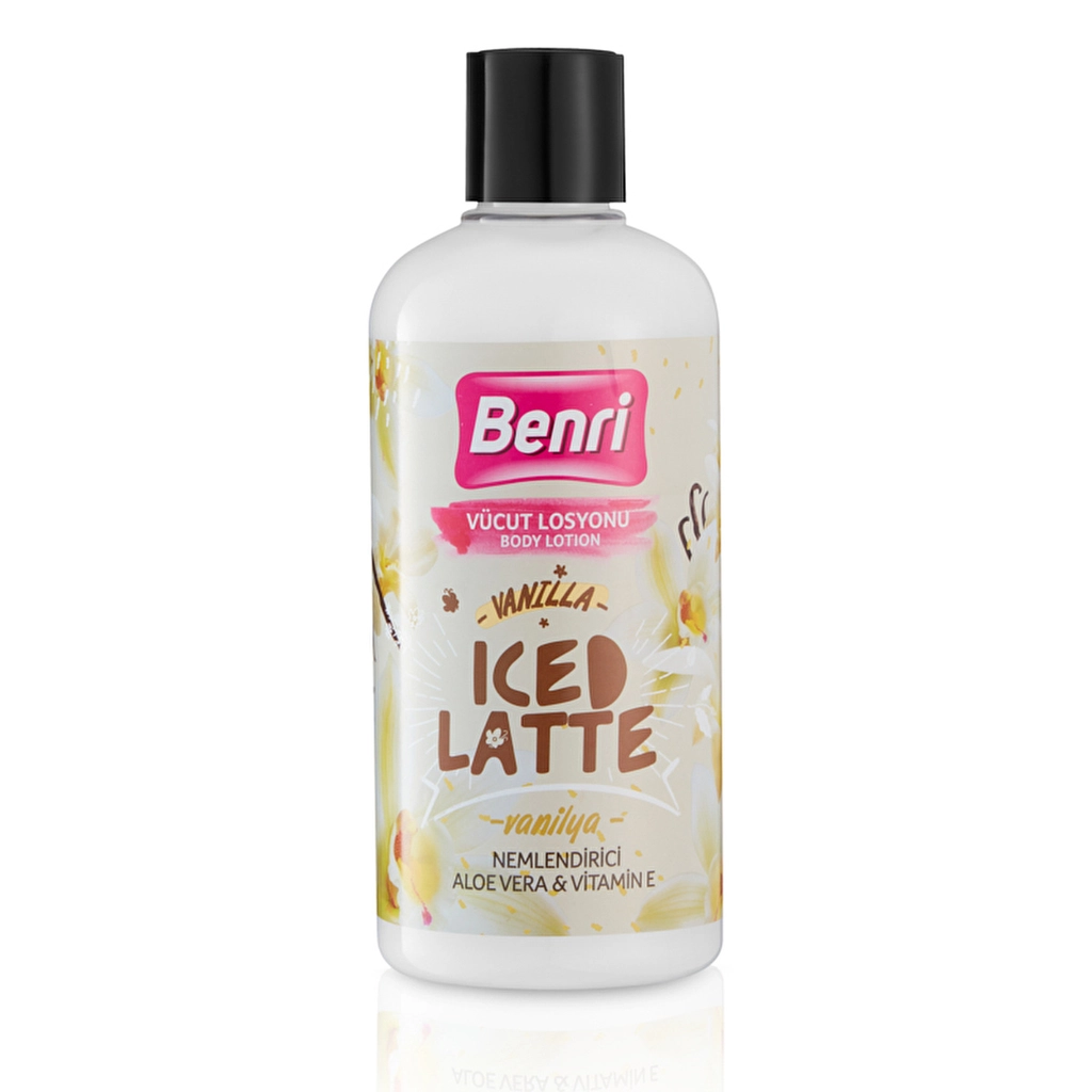 Benri Vanilla Iced Latte Body Lotion 500ml - Moisturizing Skin Care