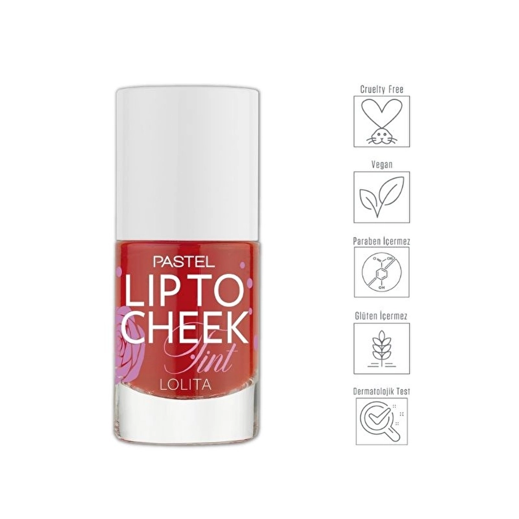 Pastel Lip & Cheek Tint 02 Lolita - Vegan, Long-Lasting Color