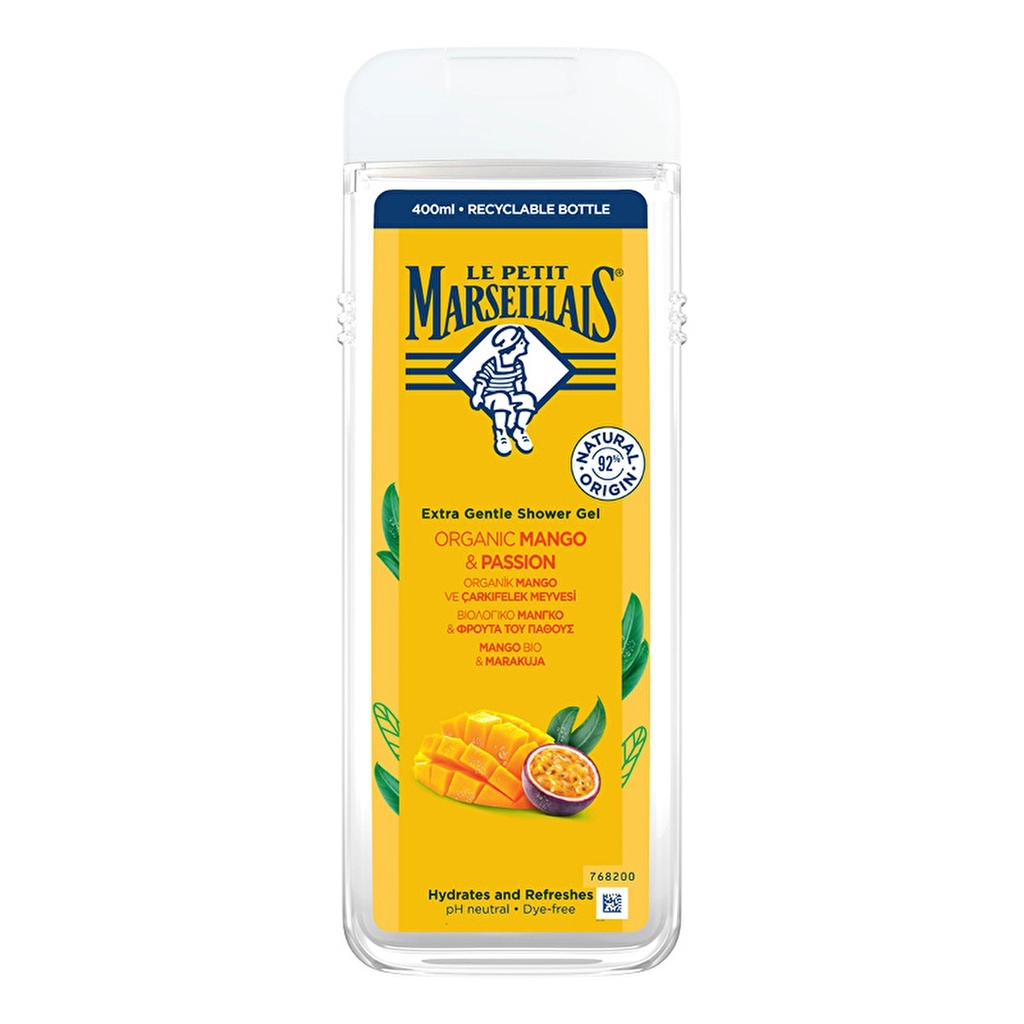 Le Petit Marseillais Shower Gel Organic Mango &amp; Organic Passion Fruit 400 ml