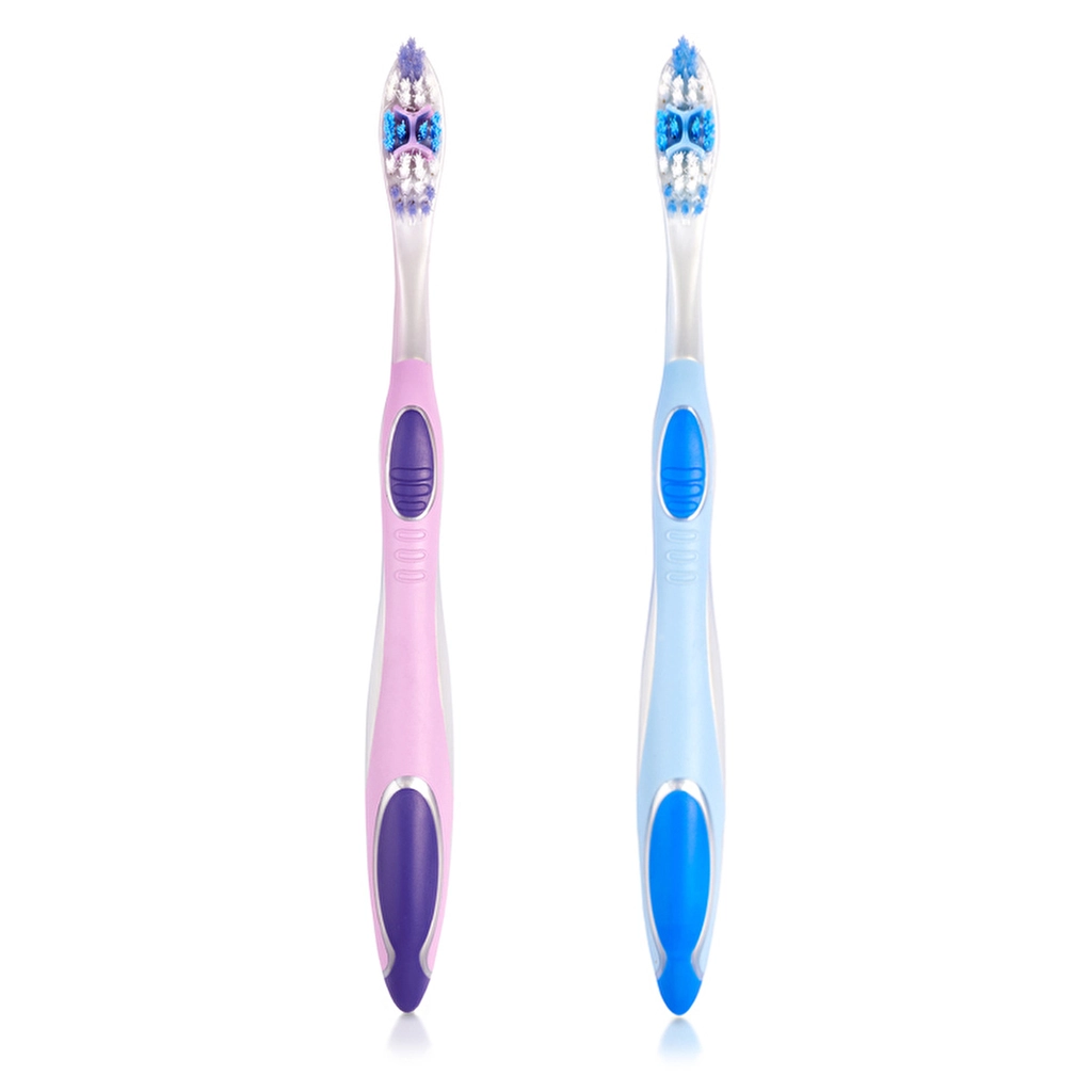 Benri Dent 4-in-1 Medium Hardness Toothbrush for Stain Removal