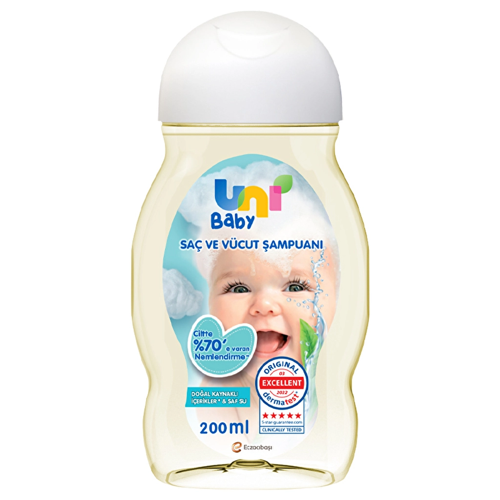 Uni Baby Hair And Body Shampoo 200 ml