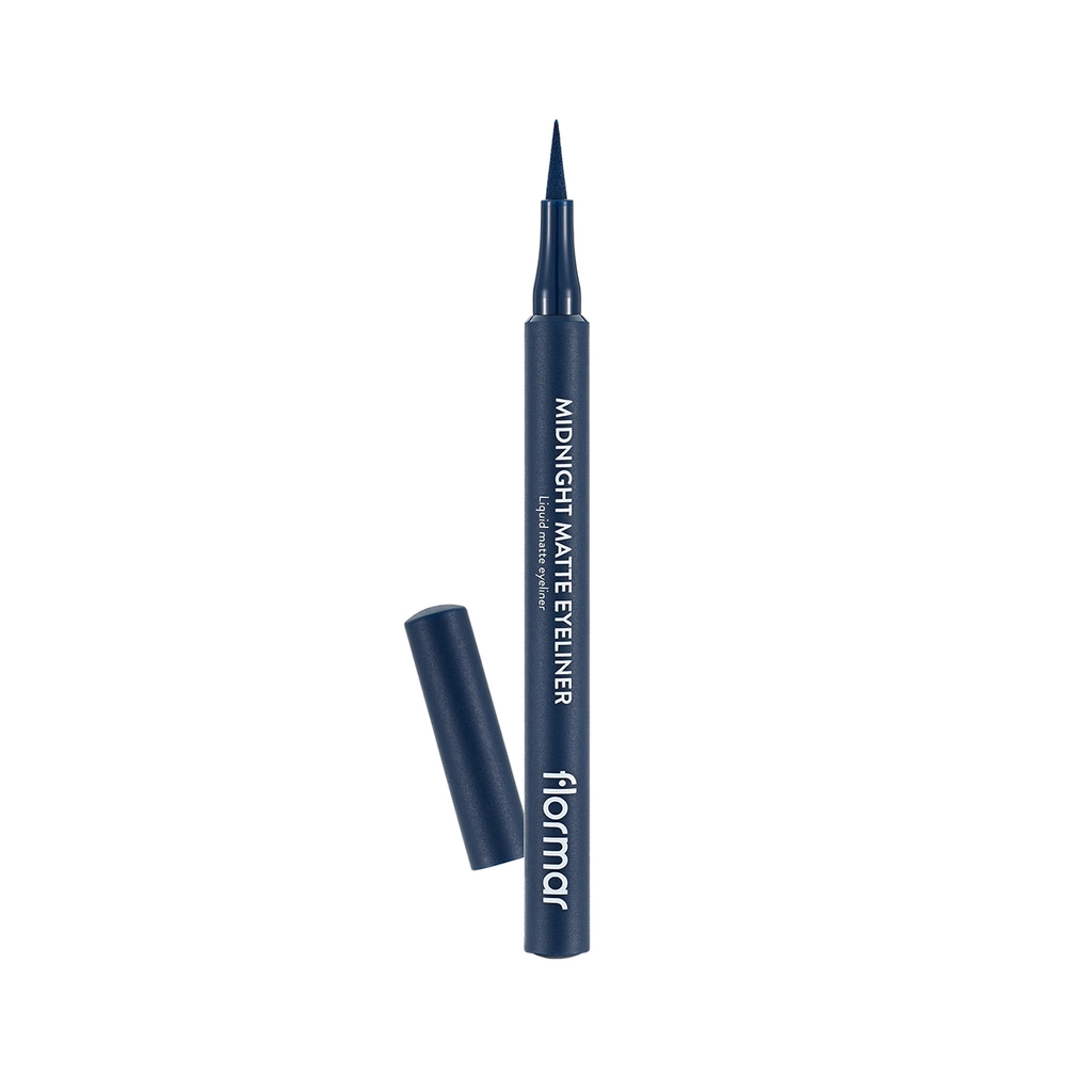 Flormar Midnight Matte Navy Blue Eyeliner Pencil - Long-Lasting