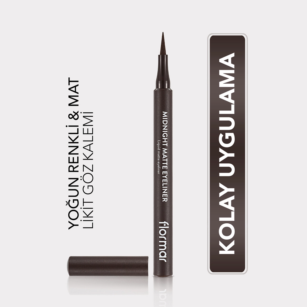 Flormar Midnight Matte Eyeliner 02 brown