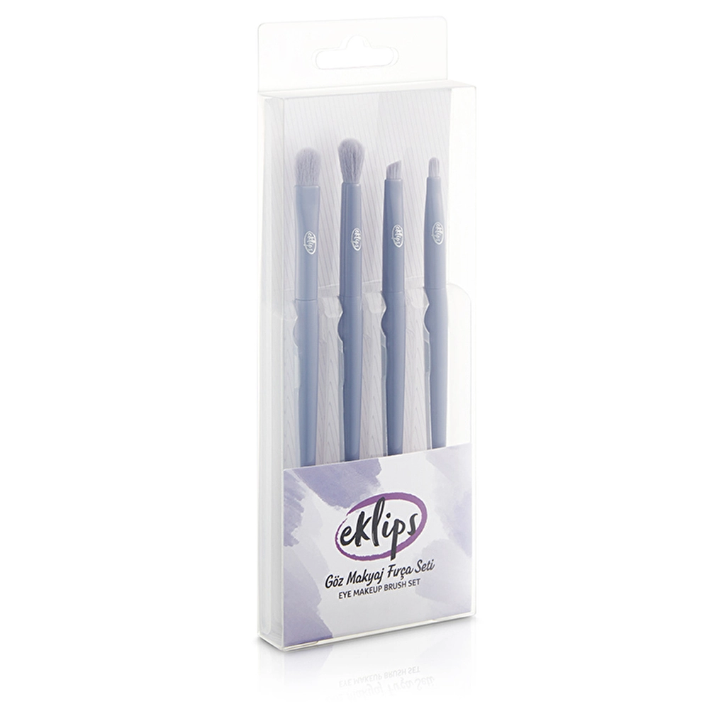 Eklips 4-teiliges Augen-Make-up-Pinselset für makellose Anwendung