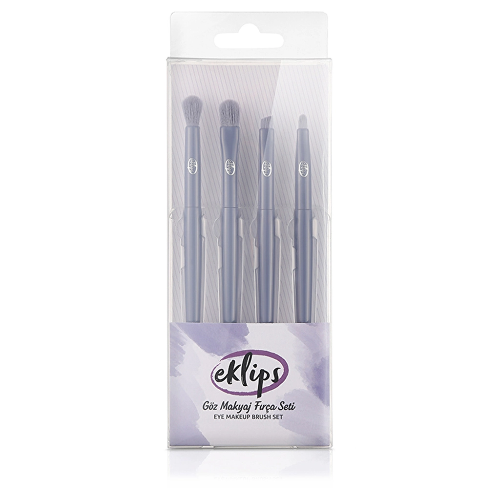 Eklips 4-Piece Eye Makeup Brush Set for Flawless Application