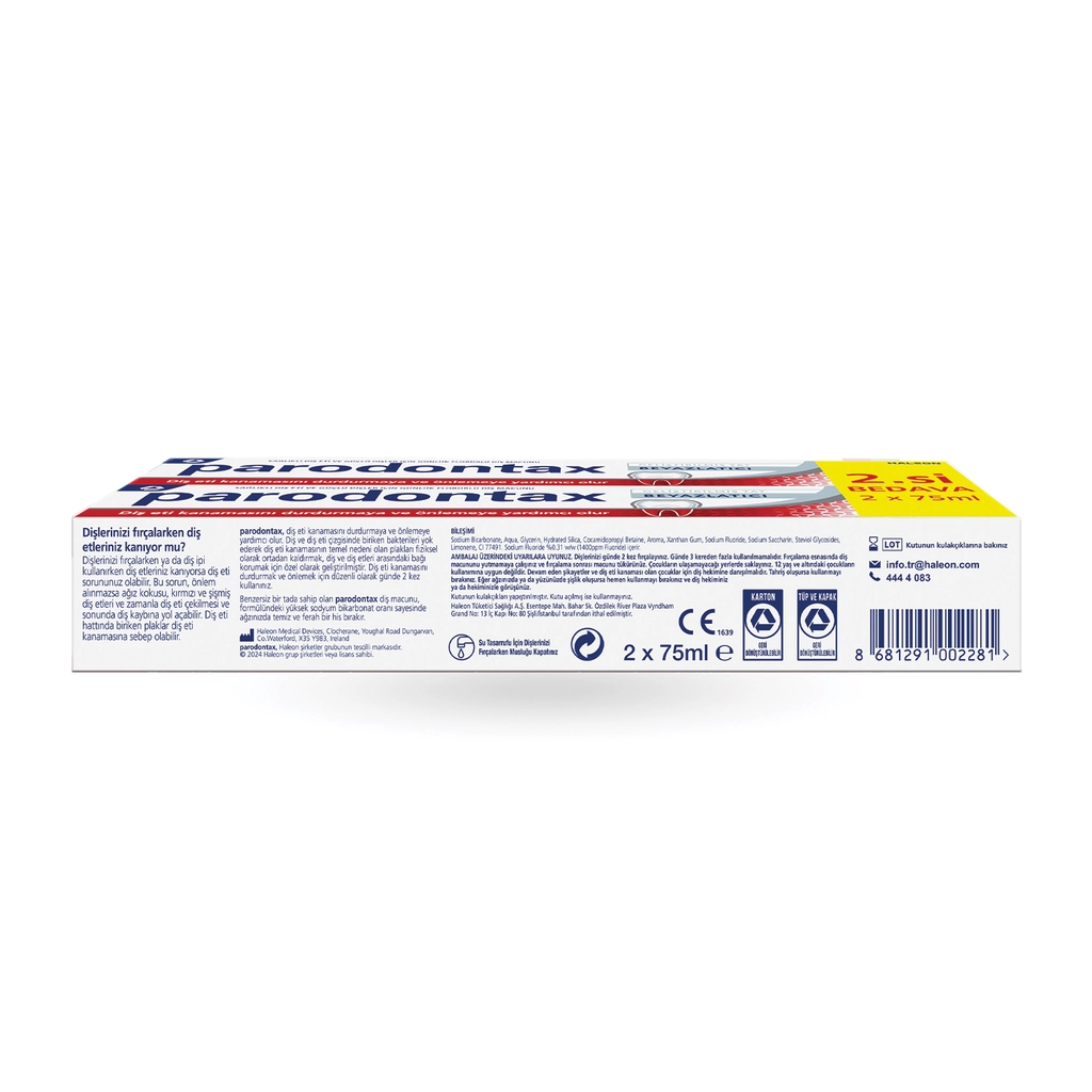 Parodontax Whitening Toothpaste 75ml - 1+1 Gum Protection