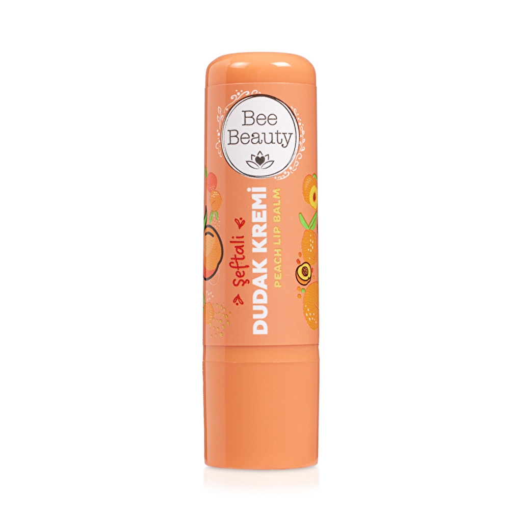Бальзам для губ Bee Beauty персиковый с маслом ши и витамином E