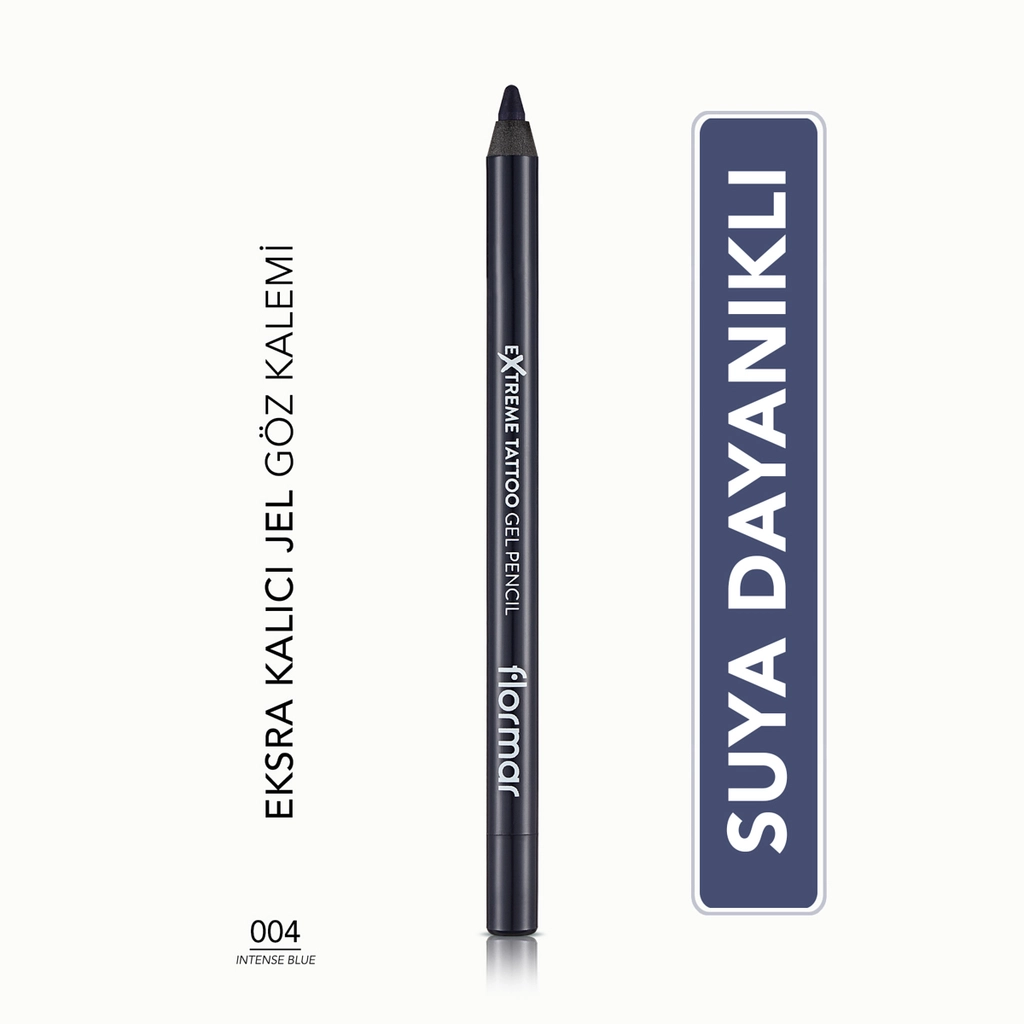 Flormar Extreme Tattoo Waterproof Gel Eyeliner - Intensives Blau