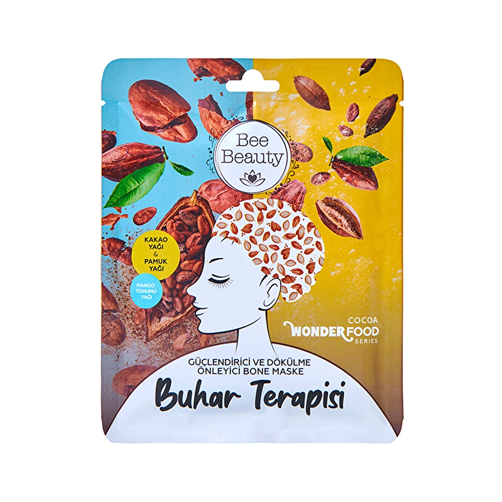Bee Beauty Cocoa Steam Therapy Bonnet Mask for Hair Loss