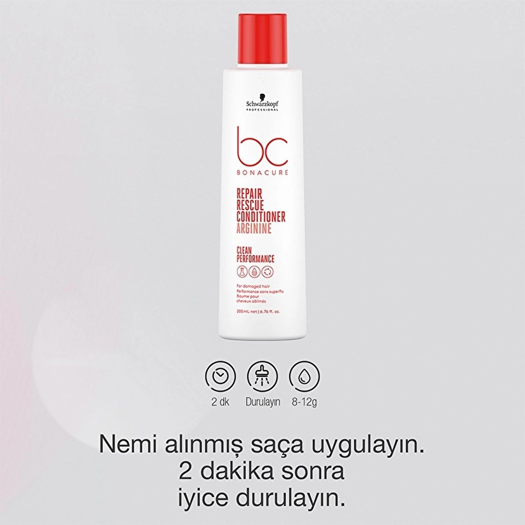 Bonacure Clean Repair Vegan Conditioner für geschädigtes Haar 200ml