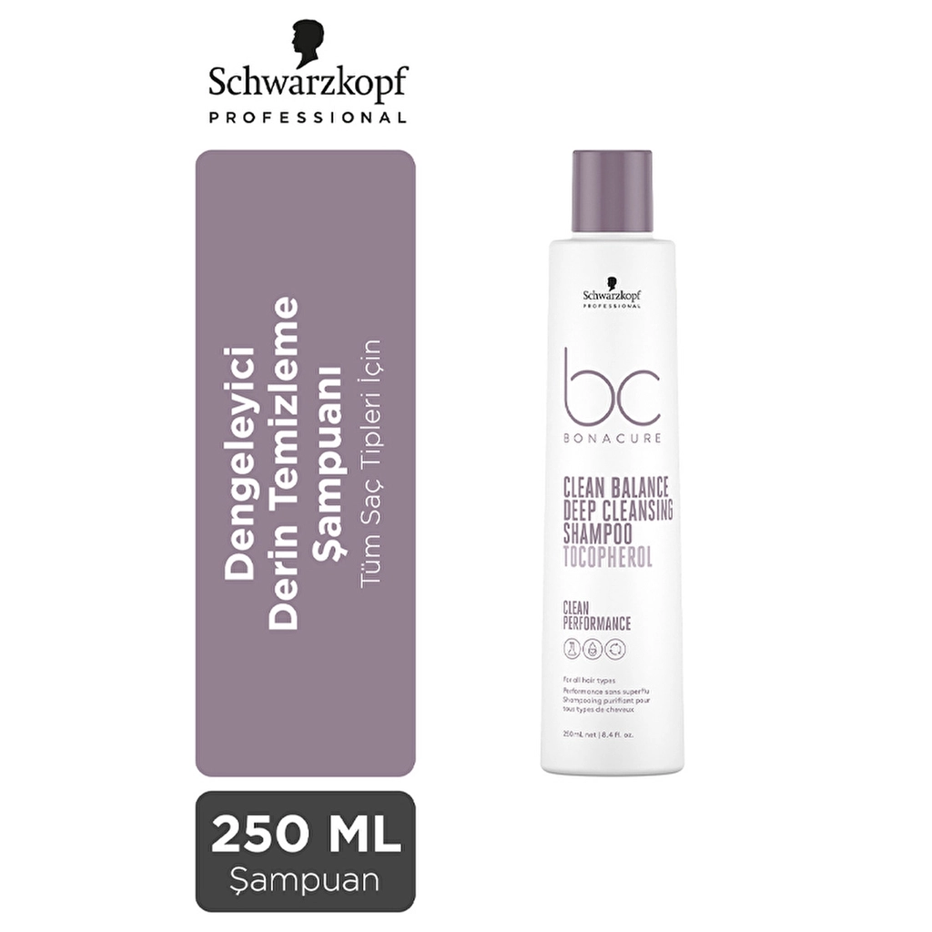 Bonacure Vegan Tiefenreinigungsshampoo für alle Haartypen 250ml