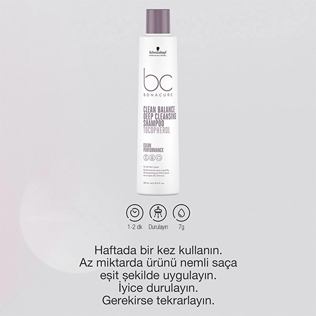 Bonacure Vegan Tiefenreinigungsshampoo für alle Haartypen 250ml