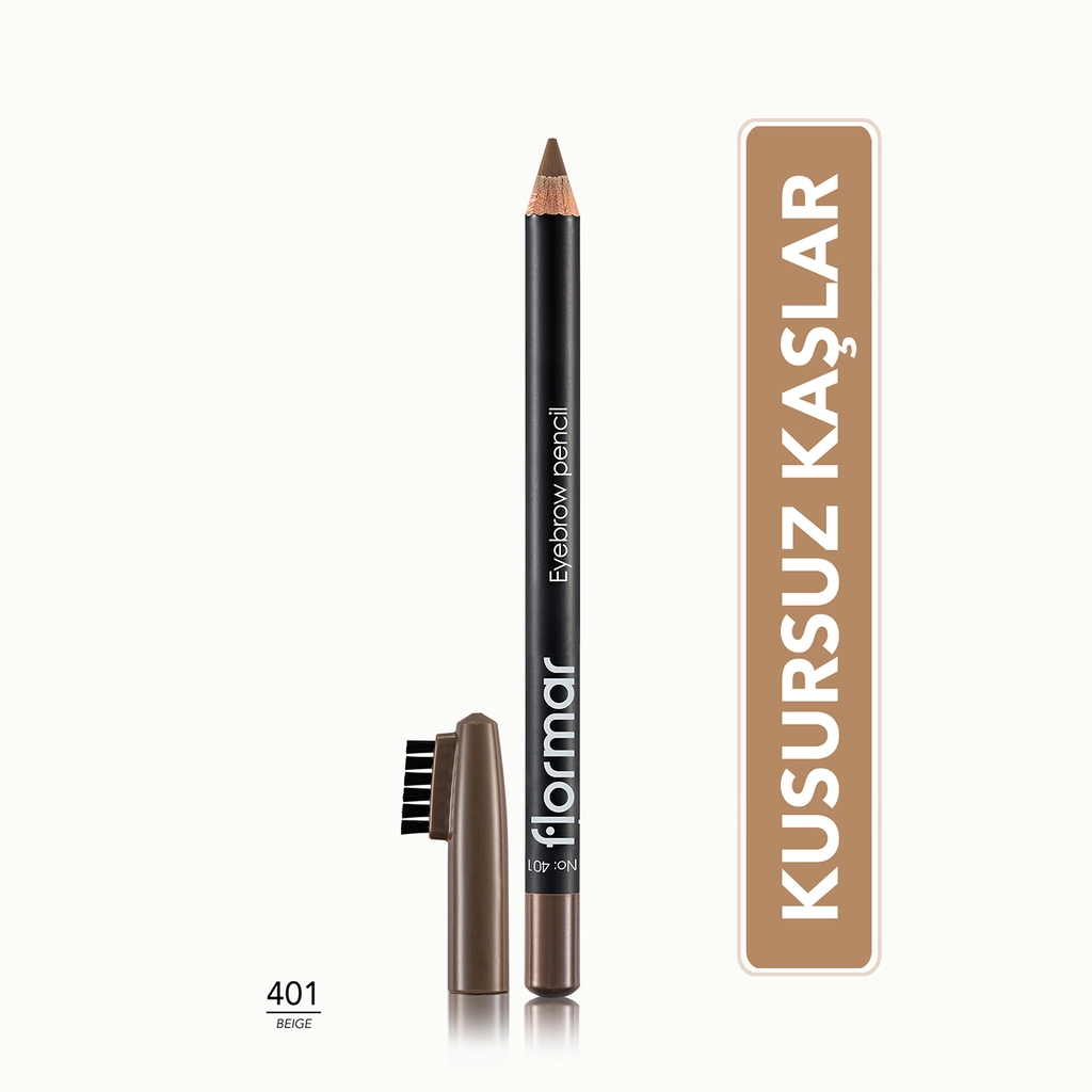 Карандаш для бровей Flormar Natural Look с мягким наконечником 1,14 г - Бежевый