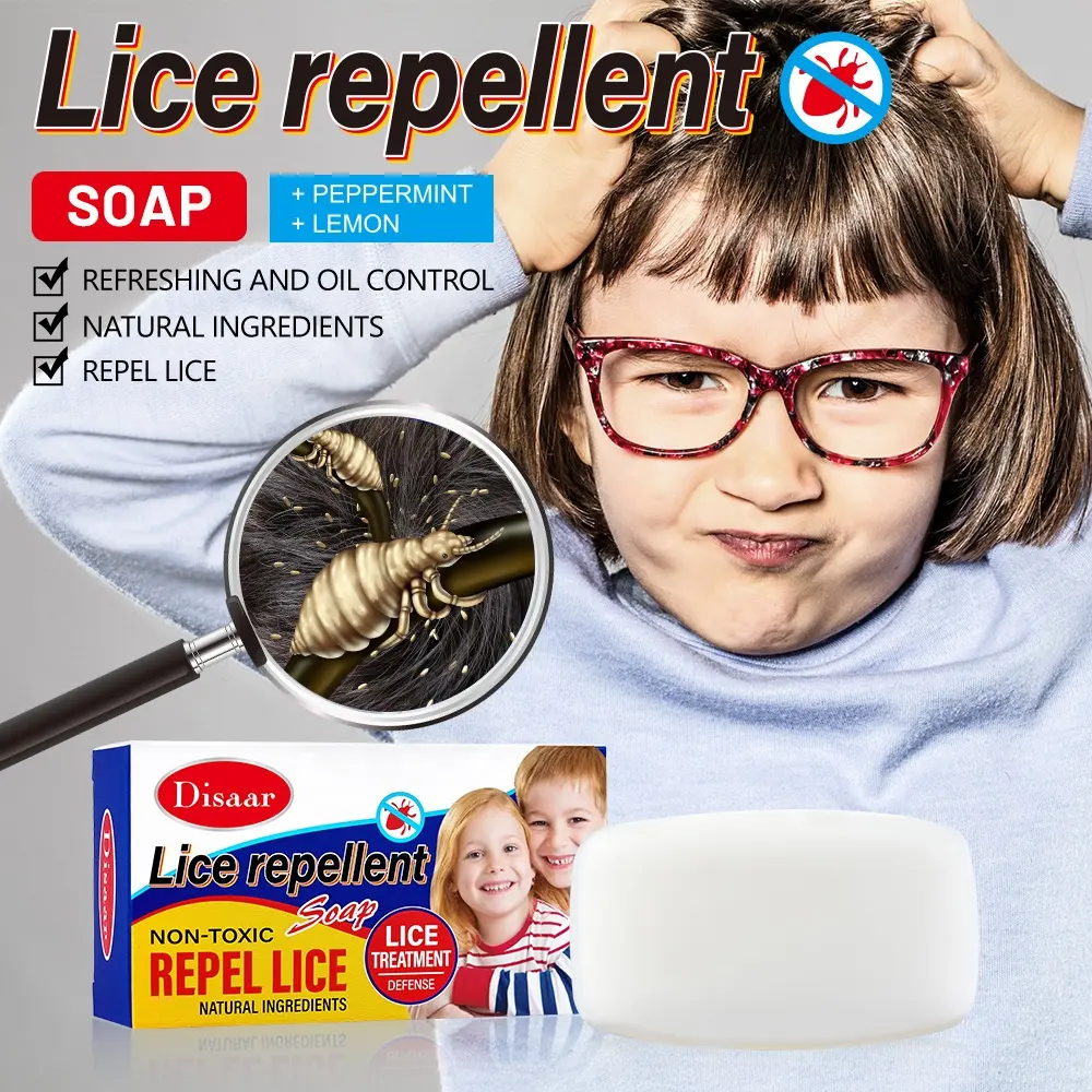 Lemon- und Minze-Läusebekämpfungsseife 100 Gramm von Daisar