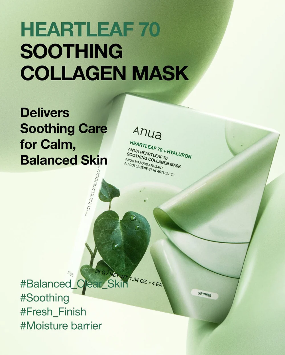 Soothing Collagen Mask 70 from Anwa 38 grams