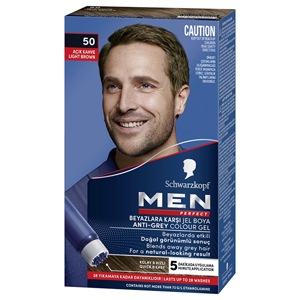 Men Perfect Hair Dye Light Brown 50 50 ml