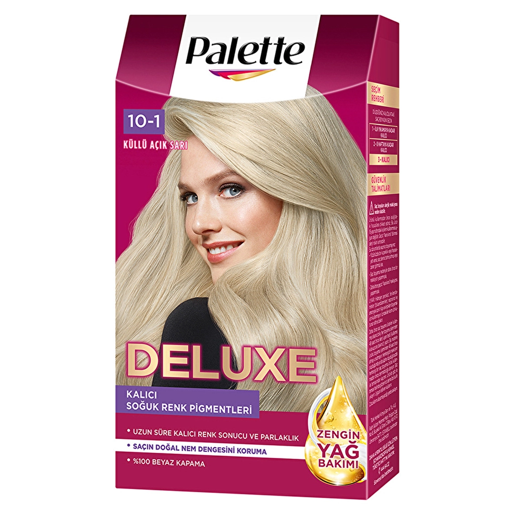 Palette Deluxe 10-1 Aschblond Haarfarbe mit Glanz und Pflege