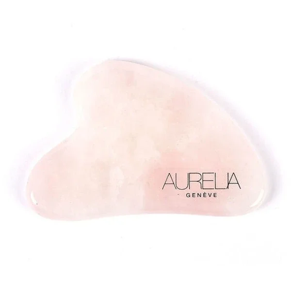 Aurelia Geneve Rose Quartz Heart Gua Sha Stone for Skincare