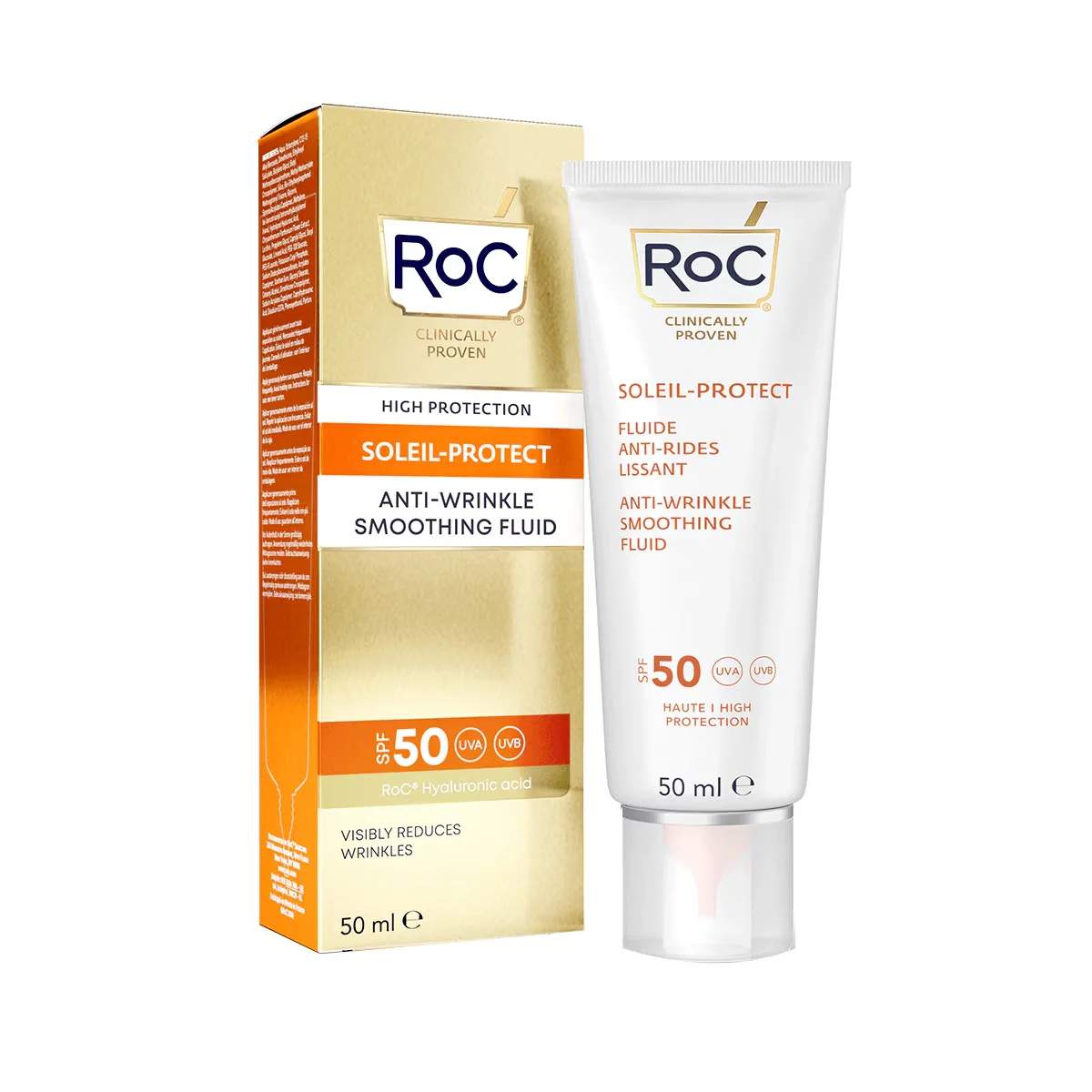 Roc Anti-wrinkle Face Sunscreen Spf 50+ 50 ml