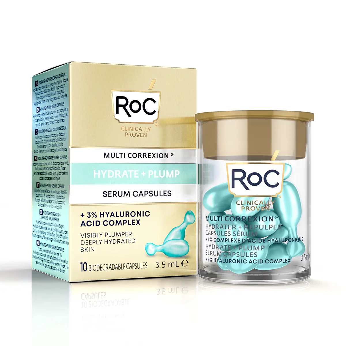 Erleben Sie pralle, hydratisierte Haut mit Roc Kapselserum