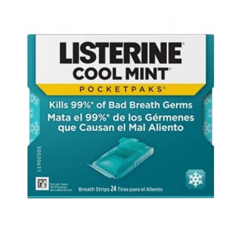 Listerine Coolmint Damak Strips Single 24 sheets