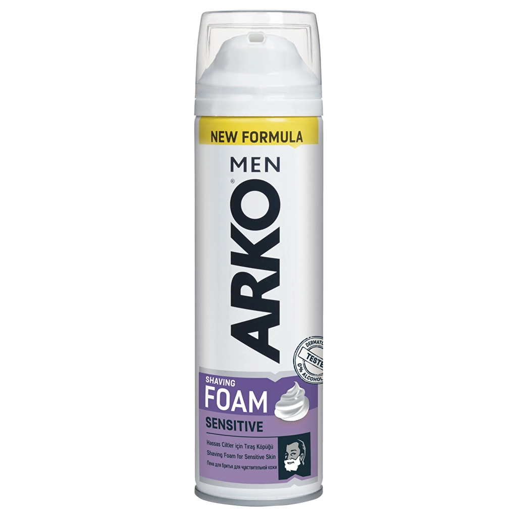 Arko Men Sensitive Shaving Foam 200ml - Aloe Vera & Lavender
