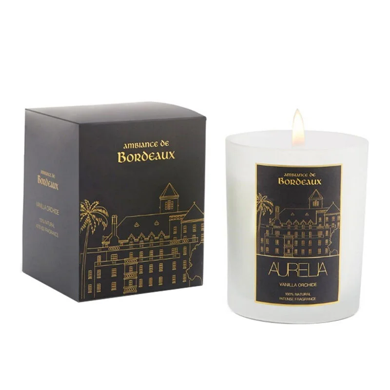 Aurelia Geneve Vanilla Orchid Scented Candle - Home Ambiance