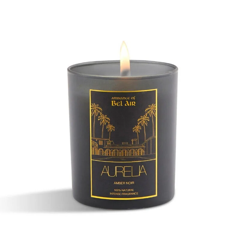 Aurelia Geneve Amber Scented Candle 180g - Home Ambiance