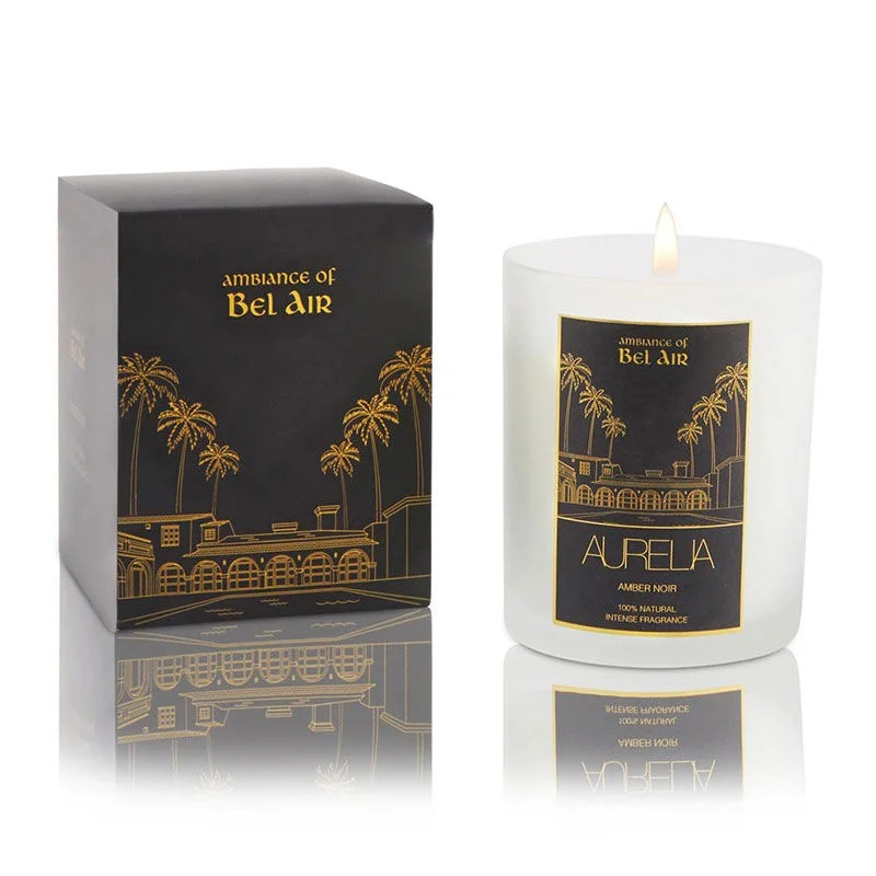 Aurelia Geneve Amber 180g Scented Candle - Luxurious Aroma