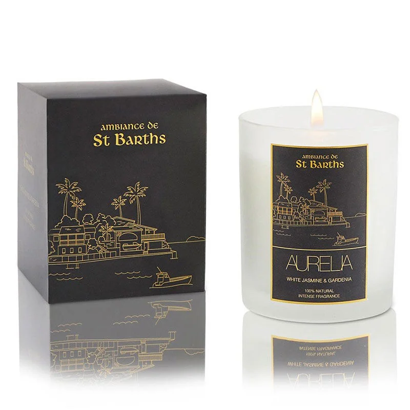Aurelia Geneve Jasmine & Gardenia Candle - 180g Transparent
