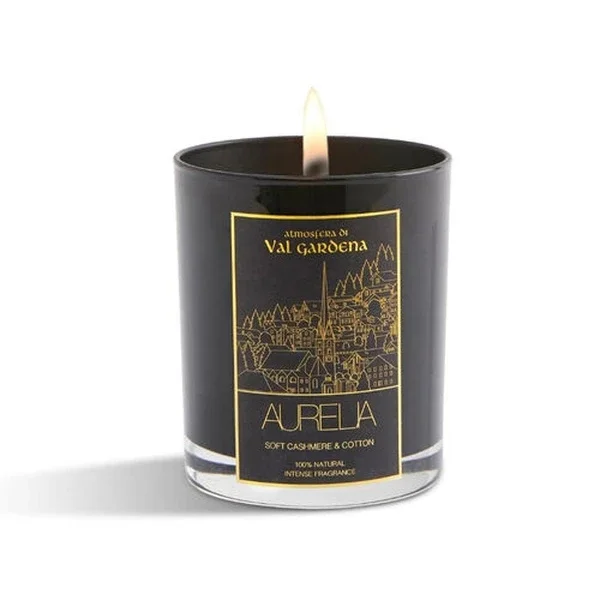 Aurelia Geneve Cashmere Cotton Scented Candle 180g - Black